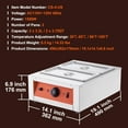 thumbnail image 3 of VEVOR Chocolate Tempering Machine Chocolate Melting Pot 17.6 Lbs 2 Tanks, 3 of 9