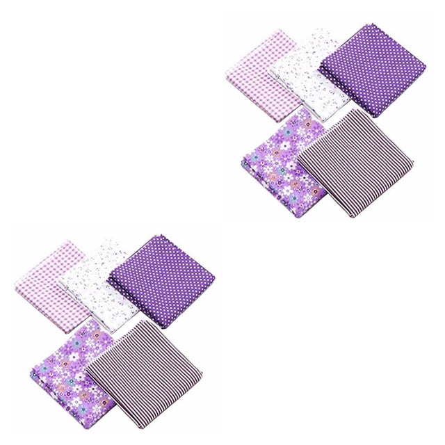 Tela de algodón Inteprter 50cm * 50cm impresa violeta 2piezas
