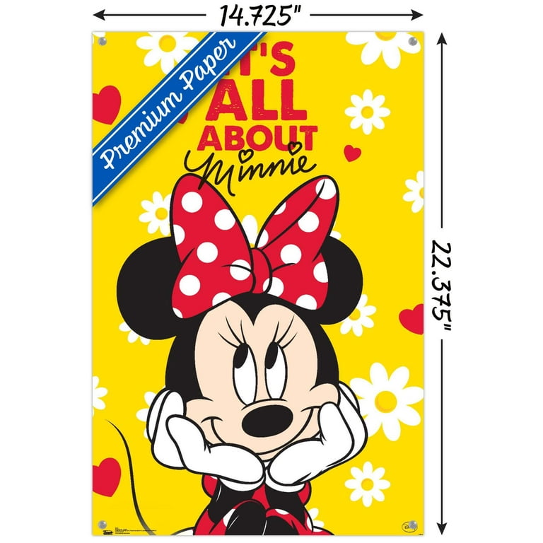 Disney Minnie Mouse - Classic Wall Poster with Push Pins
