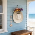 thumbnail image 3 of Cowboy Hat Shaped Ceramic Hanging Vase, Wall Mounted Decorative Planter For Indoor Greenery And Home Wall Decoration, 3 of 5