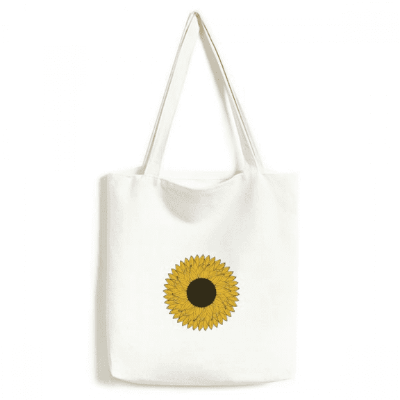 Flower Yellow Sunflower Tote Canvas Bag Shopping Satchel Casual Handbag