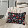 thumbnail image 5 of Sikiie Paisley1 Print Plush Pillow Cover, Wrinkle-proof and Stain-resistant Pillow Protector without Pillow Core, Home Decoration-16"x24", 5 of 6