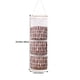thumbnail image 2 of Advancent Bolsa de almacenamiento colgante con 3 bolsillos, bolsa de pared montada en la pared, organizador de juguetes cosméticos Almacenamiento y organización del hogar Tela escocesa de café, 2 of 3