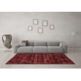 thumbnail image 3 of Ahgly Company Indoor Rectangle Abstract Red Modern Area Rugs, 7' x 10', 3 of 4
