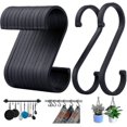 thumbnail image 1 of 12 Pcs S Hooks Black, Aluminum Ideal In Kitchens, Closets, Garages p202411261195 S202412301873, 1 of 5