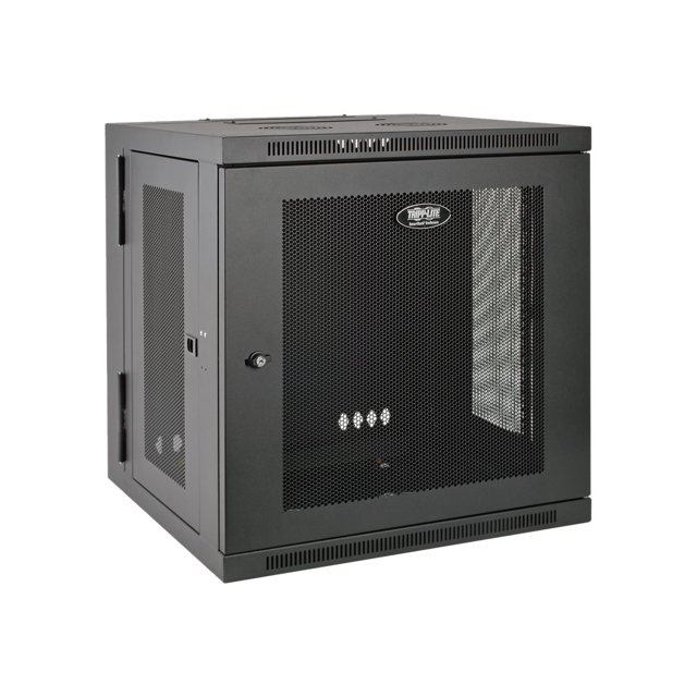 Tripp Lite 12U Wall Mount Rack Enclosure Server Cabinet Swinging Hinged Door Deep 12U - Armoire Rack - Montable au Mur - Noir - - 19 Pouces