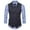 Dark Gray, variant on APEXFWDT Men's Double Breasted Suit Vests, Big and Tall Casual Business Dress Vests Slim Fit Waistcoat for Wedding Dinner