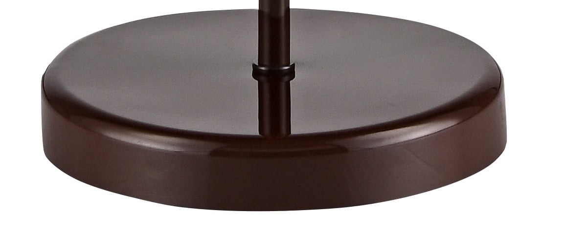 Mainstays 71" Modern Brown Floor Lamp with 3-Way Switch and Plastic Shade