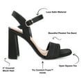 thumbnail image 3 of Journee Collection Womens Skiler Tru Comfort Foam Open Square Toe Block Heel Sandals, 3 of 6