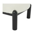 thumbnail image 3 of SAFAVIEH Couture Rosabryna Modern Boucle Solid Accent Chair, Ivory/Black, 3 of 5