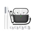 thumbnail image 1 of Funda SUPFINE compatible con AirPods Pro de segunda generación, negra, 1 of 8