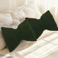 thumbnail image 5 of 16x12 Inch Linen Bow Pillow, Decorative Sofa Cushion, Detachable Cover, Home Decor Accent, 5 of 9