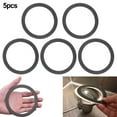 thumbnail image 1 of 5Pc Strainer Gasket Seal Ring Rubber Gray Washer Fits for 3-1/2 Inch, 1 of 5