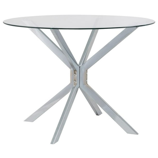 Channing 42 Inch Round Dining Table, 42 Inch Round White Dining Table