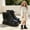 Black, variant on LvhaoGJOB Girls' Ankle Boots - Comfortable Fit, Stylish Design & Non-Slip Platform Sole