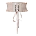 thumbnail image 1 of Cinturón ancho de cintura elástica Sunnimix para mujer beige 60-80cm, 1 of 8