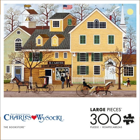 Buffalo Games Charles Wysocki - The Bookstore 300 Pieces Jigsaw Puzzle