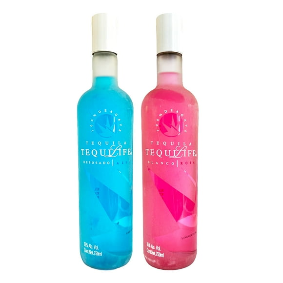 Duo Tequila Tequilife Reposado Cristalino y Blanco 750 Ml Tequilife Tequila Blanco y Reposado