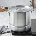 thumbnail image 4 of Infuse 3 Piece 32Qt Aluminum Tamale Steamer Pot Set, 4 of 7