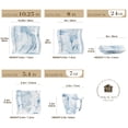 thumbnail image 2 of MALACASA, 30-Piece Porcelain Dinnerware Set, Dinner Set for 6, BLUE, 2 of 7