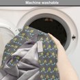 thumbnail image 6 of Floral Dog Crate Cover, Botanical Forest Bouquet Branches Summer Petals on Dark Background, Easy to Use Pet Kennel Cover for Dogs, 35" x 23" x 27", Mustard and Charcoal Grey, by Ambesonne, 6 of 6