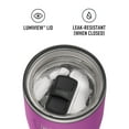 thumbnail image 3 of Thermos Stainless Steel Tumbler, w/ Slide Lock Lid, Plum, 24 oz, 3 of 8