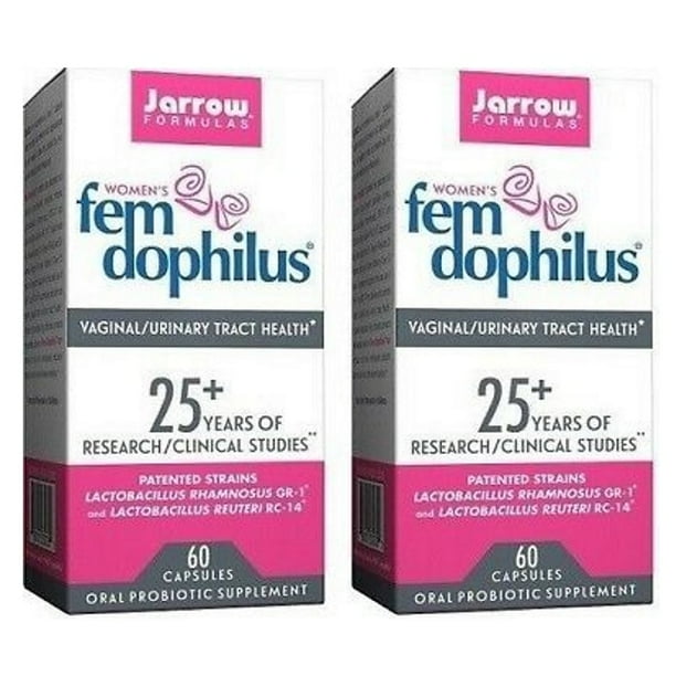 Jarrow Formulas Fem Dophilus 60 Capsules 2 Pack Walmart Com Walmart Com
