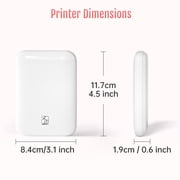 HPRT Pocket Photo Printer - Portable Mini Color Wireless Mobile Printer - Zink 2x3” Sticky-Back Photos - Bluetooth Compatible with iOS & Android Devices Printing Machine Sticker