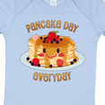 thumbnail image 4 of Inktastic Pancake Day Everyday- smiling stack of pancakes Boys or Girls Baby Bodysuit, 4 of 5