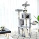 thumbnail image 4 of Large Sturdy Cat Tree with Multi-Level Cat Condos with Sisal Poles Hammock Cat Toys Climbing Tree House Furniture for Cats ShopWise Round, 4 of 10