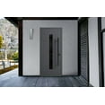 thumbnail image 3 of Front Exterior Prehung Steel Door / Ronex 0130 Grey / Entry Metal Modern Painted W36" x H80" Left hand Inswing, 3 of 5