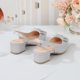 thumbnail image 5 of Sandalias de Oro Tacones Hueco-Fuera Respirable Princesa Sandalias para Niñas Primavera/Verano Estilo Suela Suave Arco-Decorado para Niños Medianos Y Grandes, 5 of 6