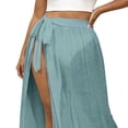 thumbnail image 5 of Women's Beach Swimwear Long Sarong Coverups Bathing Suit See Through Long Bikini Wrap Skirt, 5 of 5