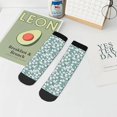 thumbnail image 7 of Pofeuu Floral Print 30cm Socks, Adult Running Hiking Socks for Youth and Adult, 7 of 7
