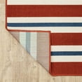 thumbnail image 3 of 2' X 3' Red Geometric Stain Resistant Indoor Outdoor Area Rug, 3 of 10