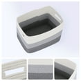 thumbnail image 2 of Unique Bargains Storage Basket with Handles Gray 15*9.8*9.1in, 2 of 5