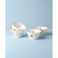 thumbnail image 3 of Butterfly Meadow Rice Bowls, Set of 4, White Ceramic with Multicolor Design, 3 of 4