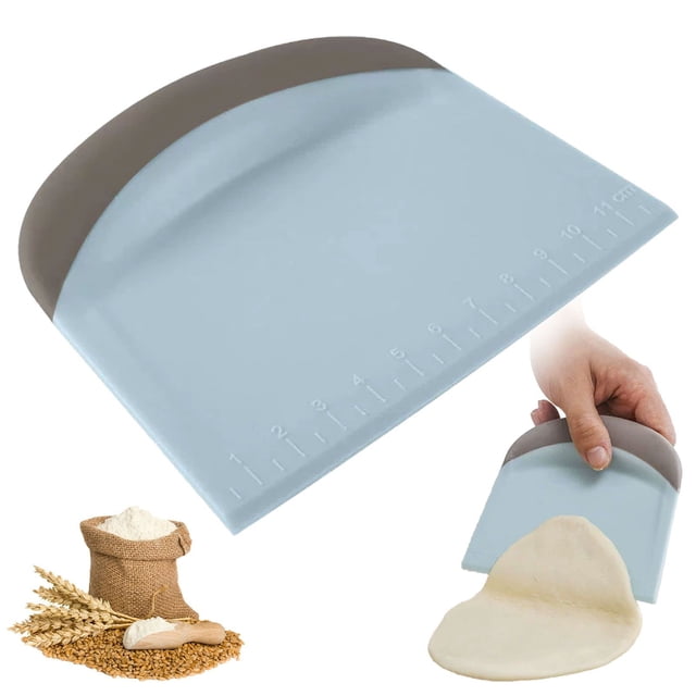Practical Set Cyenie A Cutting Knife, Multi Functional Plastic Scraper Bowl Scraper and Flat Dough Cutter .72 X .06 X .55 Inches