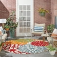 thumbnail image 5 of Nourison Aloha Indoor/Outdoor Green 7'10" x round Area Rug, (8 Round), 5 of 12