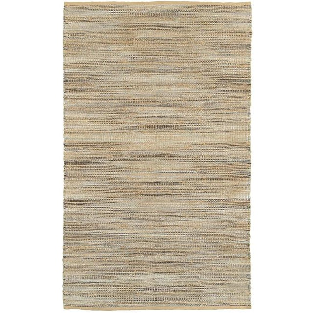 LR Resources NATUR03338NAV5079 5 ft. x 7 ft. 9 in. Natural Fiber Rectangle Area Rug, Navy