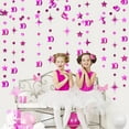thumbnail image 3 of Cheerland Hot Pink 10th Birthday Decorations Number 10 Circle Dot Twinkle Star Garland Metallic Hanging Streamer Banner Backdrop, 3 of 5