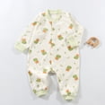 thumbnail image 2 of Bodysuit for Baby Girls & Boys for 3-6 Months Infant Baby Pure Cotton Long Sleeved Newborn Toddler Clothes Boys And Girls Baby Romper Pajamas Crawling Clothes, 2 of 7