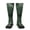 2 Black-2, variant on Women's Knee High Socks Alligator Skin Seamless Green Texture Thermal Soft Knee Long Socks