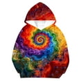 thumbnail image 4 of Sudadera con capucha para niñas y niños, sudadera de manga larga con cuello redondo y estampado de moda, jersey con bolsillo, 4 of 8