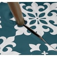 thumbnail image 3 of Vargottam Indoor/OutdoorRoundTablecloth 58 InchTablecloth with Umbrella Hole & Zip- Waterproof TableCloth TableCovers for Backyard Table -Teal Green, 3 of 7