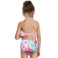 thumbnail image 3 of TAIAOJING Toddler Baby Kids Little Girls Ruffles Floral Print Two Pieces Swimsuit Bathing Suit Beach Wear Swimwear Bikini Set 2-12Y For 2-3 Years, 3 of 6