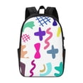 thumbnail image 2 of YFYANG 17" Laptop Backpack, Geometric Abstract Doodles Fashion Travel Work Backpack with USB and Headphone Cable Interface for Men and Women, 2 of 8