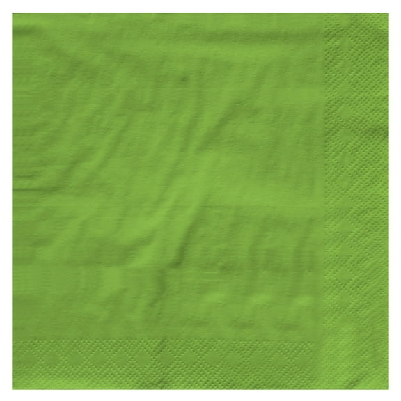Creative Converting 6631123b 5" Lime Green 2-Ply Luncheon Napkins 50 Count