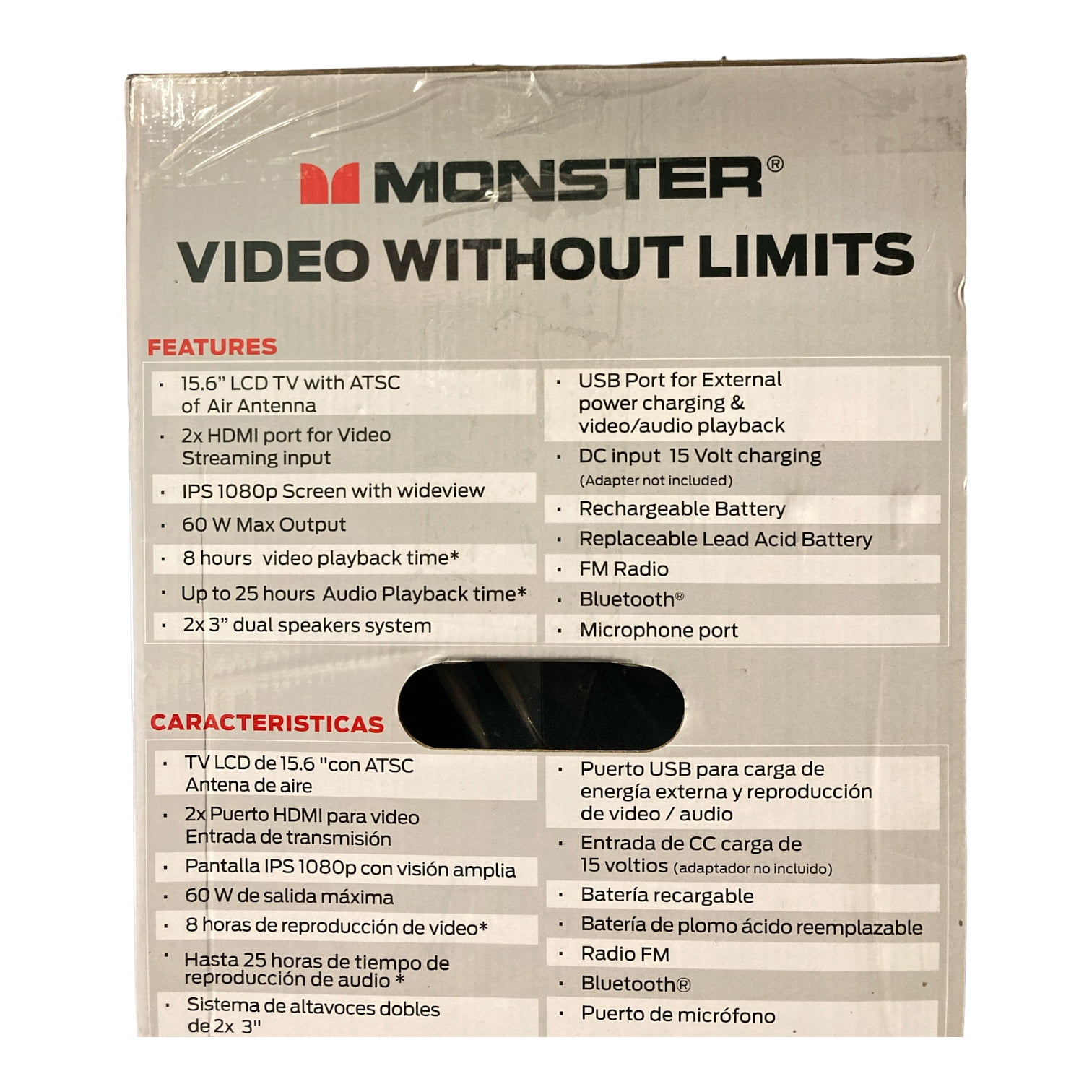 Monster Vision Plus Portable HD 1080P Entertainment System