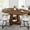 DEEP WALNUT, variant on Avocahom 43.3-59 Inches Extendable Round Dining Table for 4-8, Oval Kitchen Dining Table Wood Base with Space Storage for Dining Room Kitchen Apartment